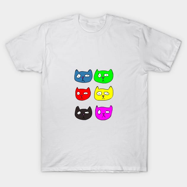50 Shades of Cat T-Shirt by Desidia
